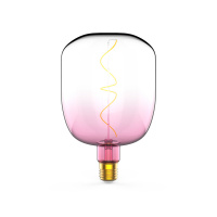 Лампа Gauss Filament V140 5W 200lm 1800К Е27 pink-clear flexible LED 1/6