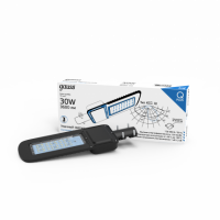 Светильник уличный Gauss Qplus 50W 6000lm 5000K 120-260V IP65 370*145*45мм черный КСС "Ш" LED 1/6