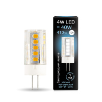 Лампа Gauss G4 12V 4W 410lm 4100K керамика LED 1/10/200