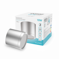 Светильник Gauss Overhead накл цил 10W 720lm 4100K 170-240V IP20 88*75мм хром сатин с расс LED 1/30