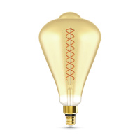 Лампа Gauss Filament ST164 8.5W 660lm 2000К Е27 golden flexible LED 1/6 Лампа Gauss Filament ST164 8.5W 660lm 2000К Е27 golden flexible LED 1/6