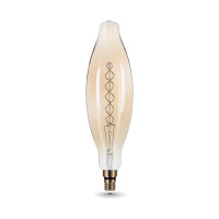 Лампа Gauss Filament BT120 8W 620lm 2400К Е27 golden flexible LED 1/10 Лампа Gauss Filament BT120 8W 620lm 2400К Е27 golden flexible LED 1/10
