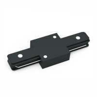 Коннектор Gauss для трековых шинопроводов прямой (I) черный 1/50