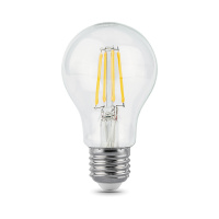 Лампа Gauss Filament А60 10W 970lm 4100К Е27 шаг. диммирование LED 1/10/40