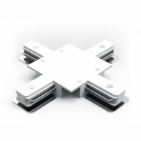 Коннектор Gauss для встраиваемых трековых шинопроводов (+) белый 1/50