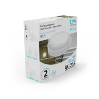 Св-к ЖКХ Gauss Elementary круг 12W 940lm 4000K 160-260V IP65 D140x48 белый с оптико-микроволн сенс LED 1/40 Св-к ЖКХ Gauss Elementary круг 12W 940lm 4000K 160-260V IP65 D140x48 белый с оптико-микроволн сенс LED 1/40