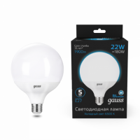 Лампа Gauss G125 22W 1840lm 6500K E27 LED 1/10