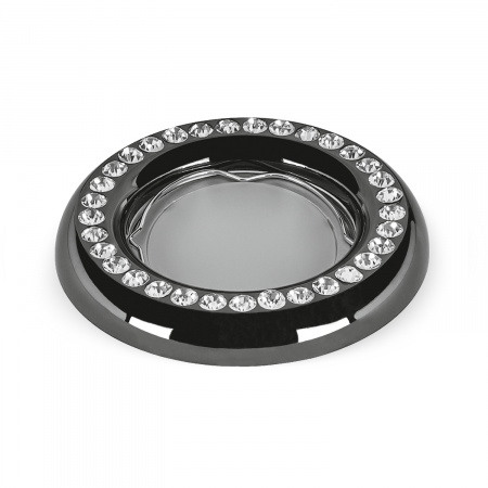 Светильник Gauss Strass CA038 Круг. Кристал/Черный, Gu5.3 1/30